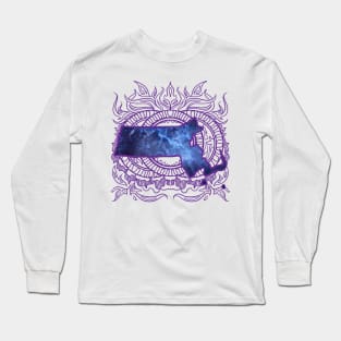 Massachusetts Mandala Long Sleeve T-Shirt